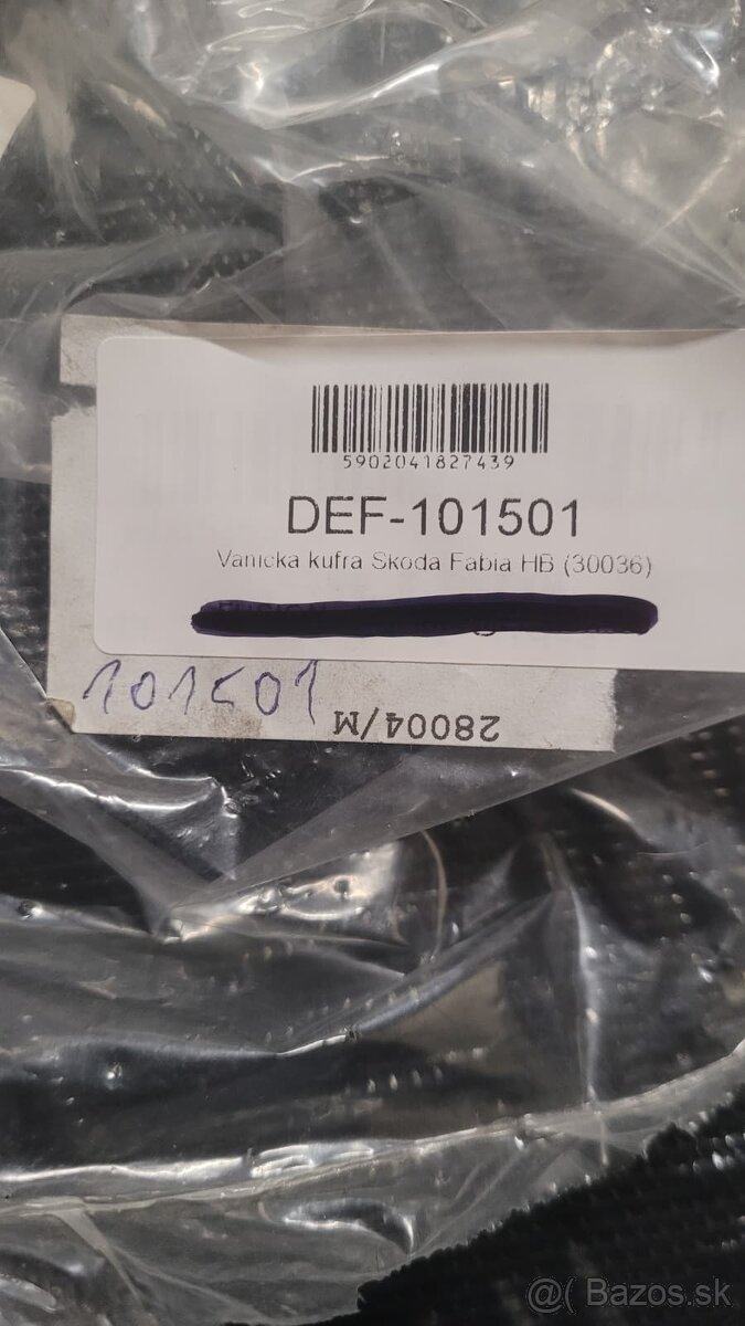 Plastova vanicka do kufra Skoda Fabia - 2