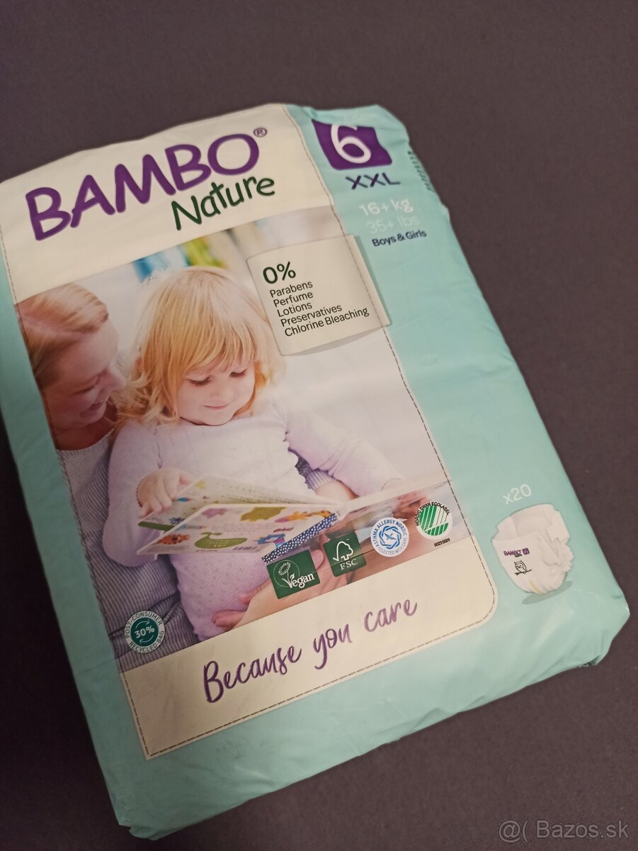 BAMBO 6 jednorazové plienky - 2