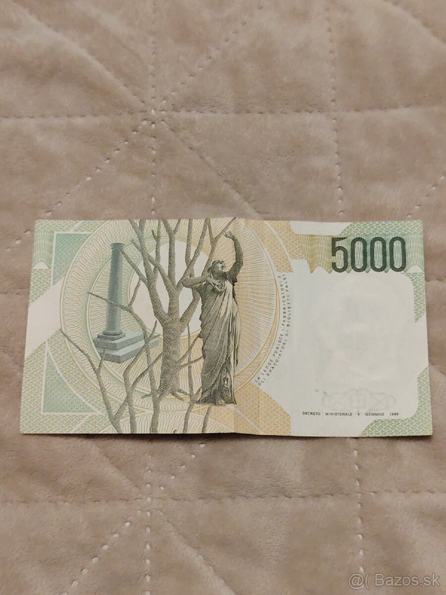 5 000 ITL – talianske líry - 2
