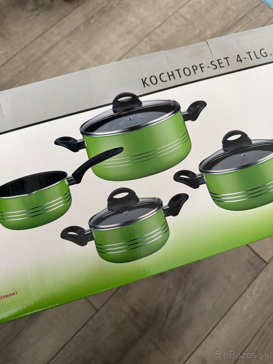 Nový set hrncov GSW MILANO – indukcia, 4-dielny, zelená - 2