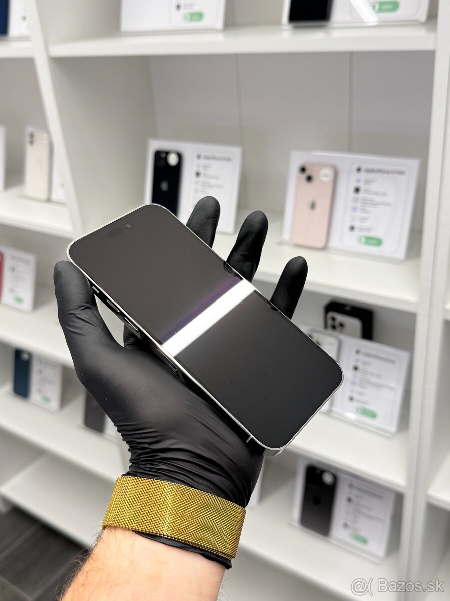 ZÁRUKA 2 ROKY / Apple iPhone 14 Pro Max 128GB Silver, 100% - 2