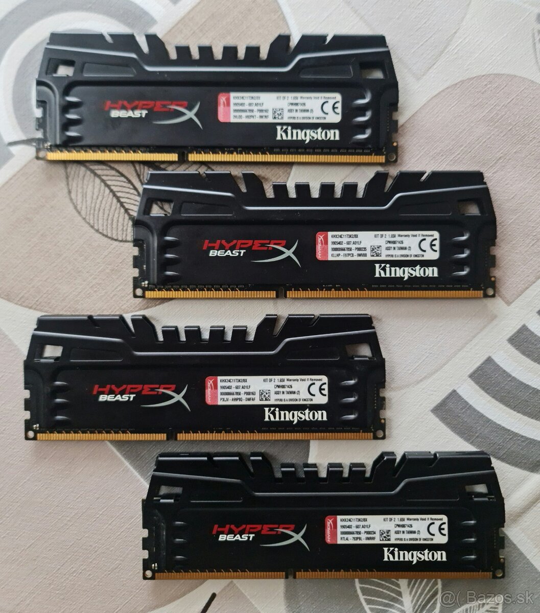 RAM KINGSTON 4X4GB DDR3 2400MHZ - 2