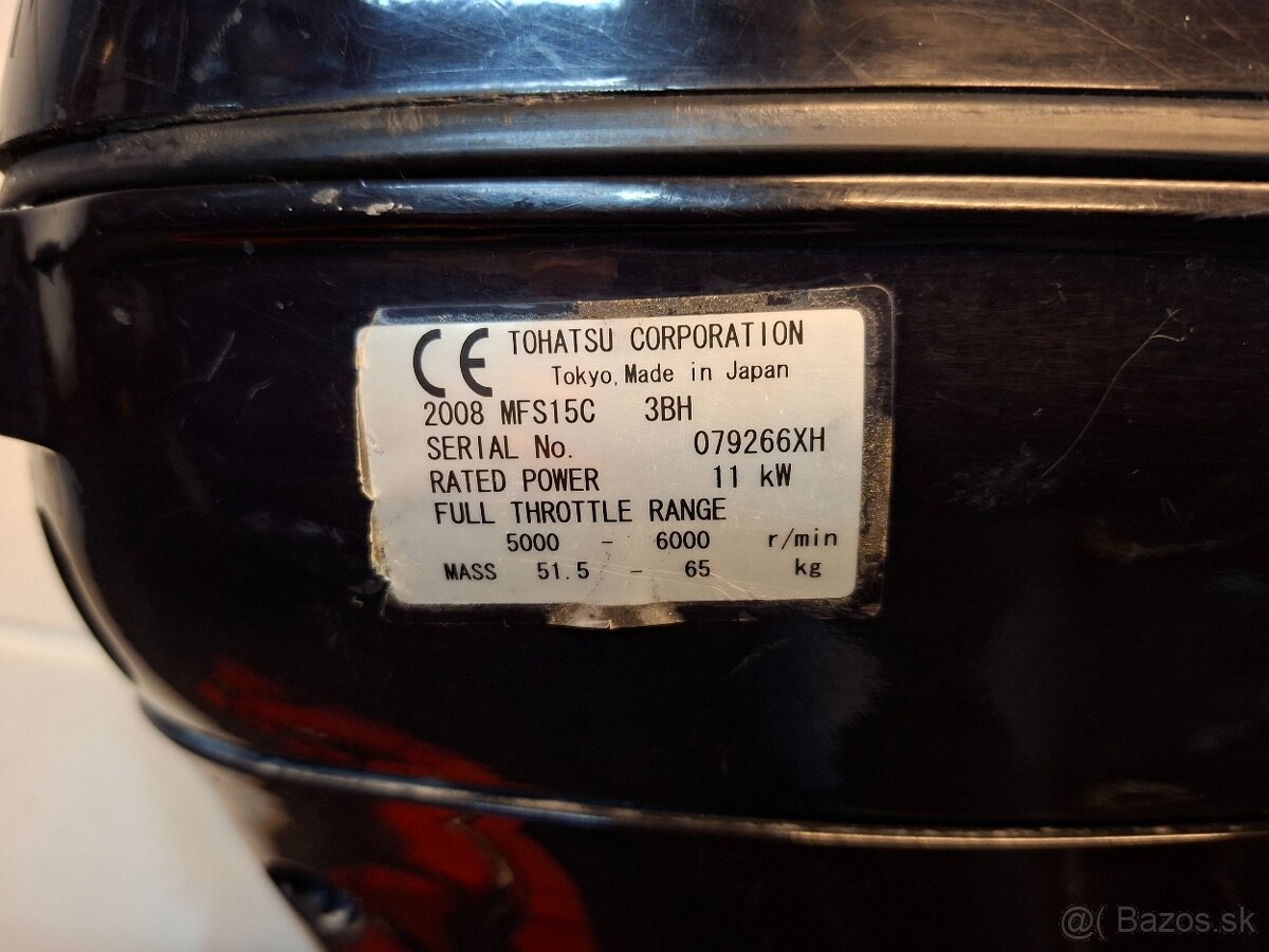 Predám tohatsu MFS15C - 2