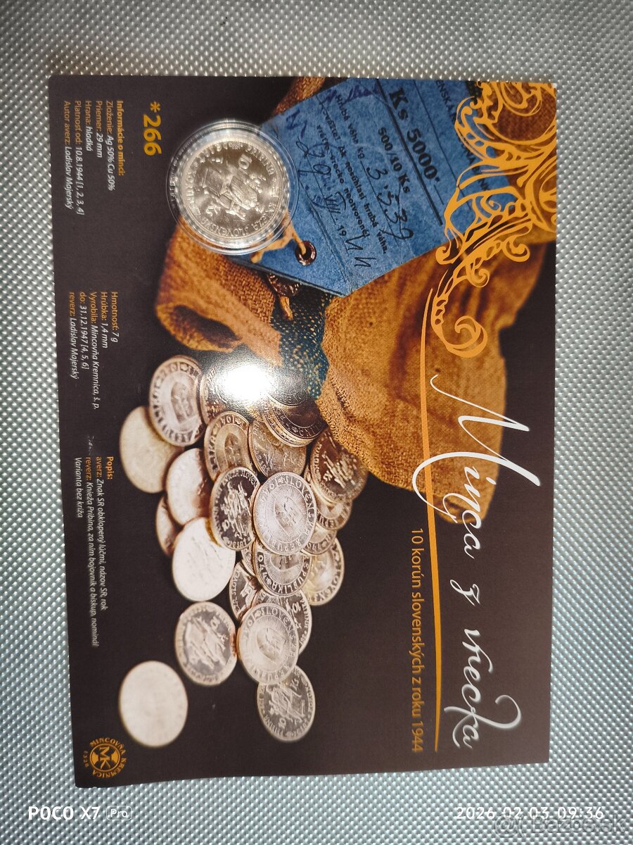 Minca z vrecka slovenský štát - 2