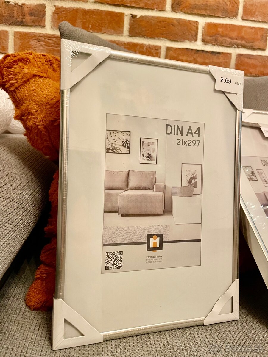 Predám nové strieborné rámiky 3x - 2