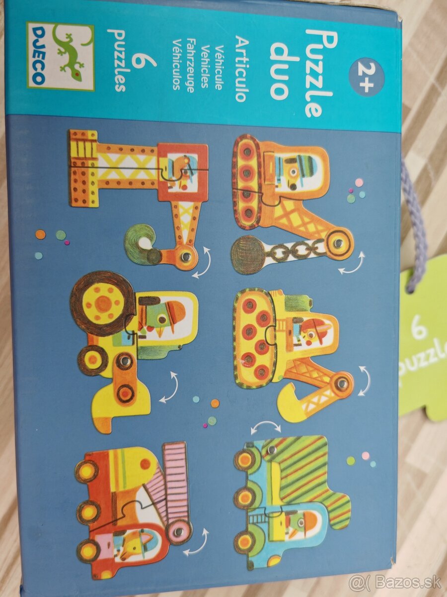 Puzzle pohyblivé - dopravné prostriedky - 2