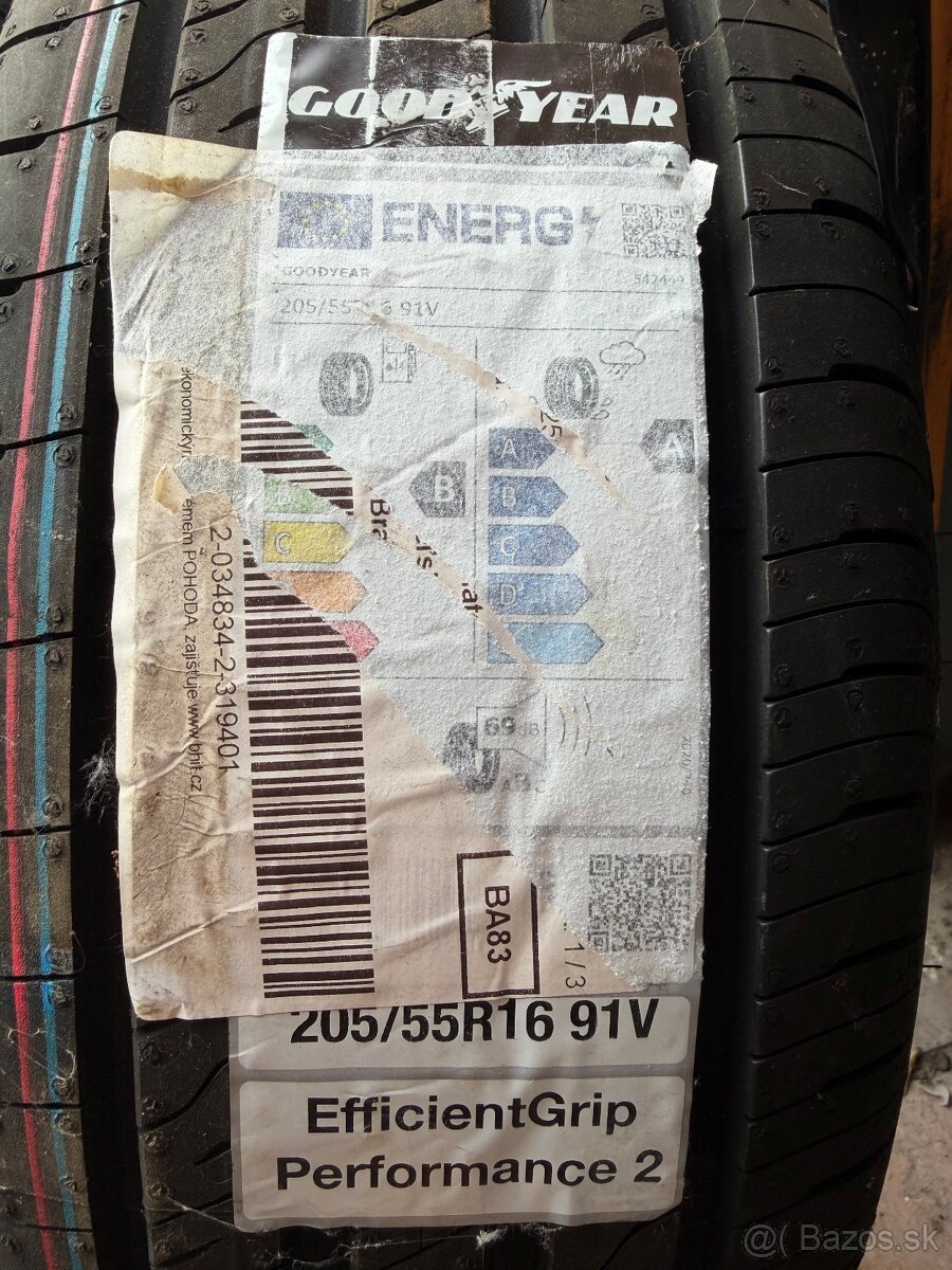 Predam letne pneumatiky Goodyear 205/55 R16 - 2
