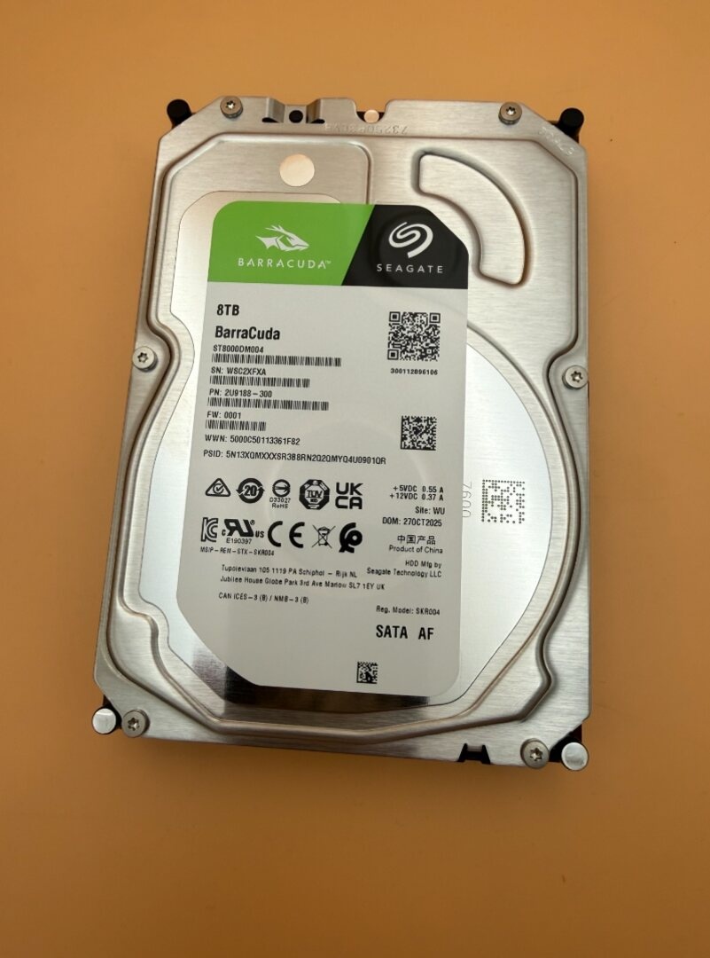 Harddisk Seagate BarraCuda 8TB HDD SATA 100% stav - 2