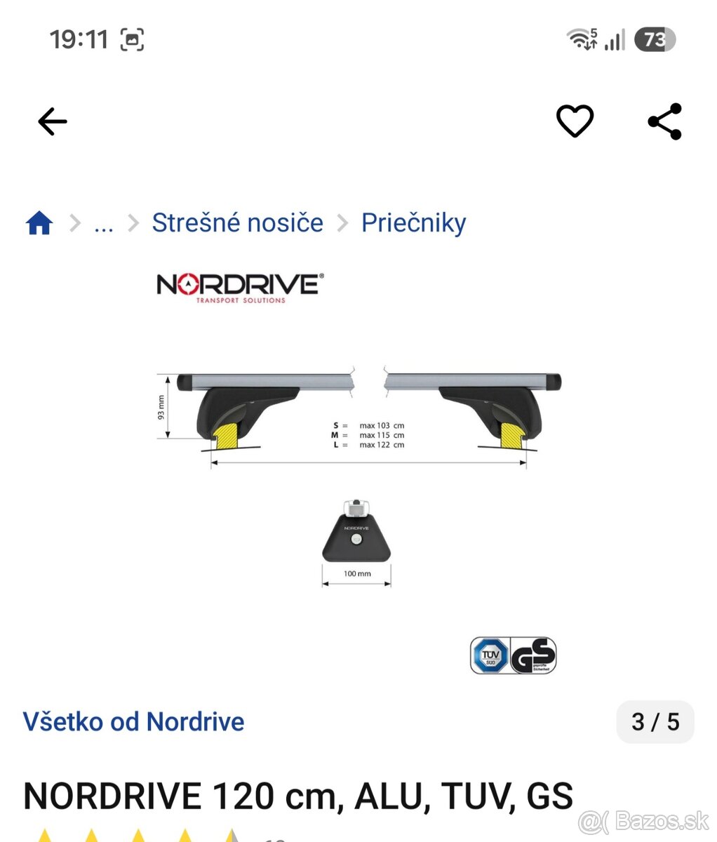Stresne priecniky NORDDRIVE - 2
