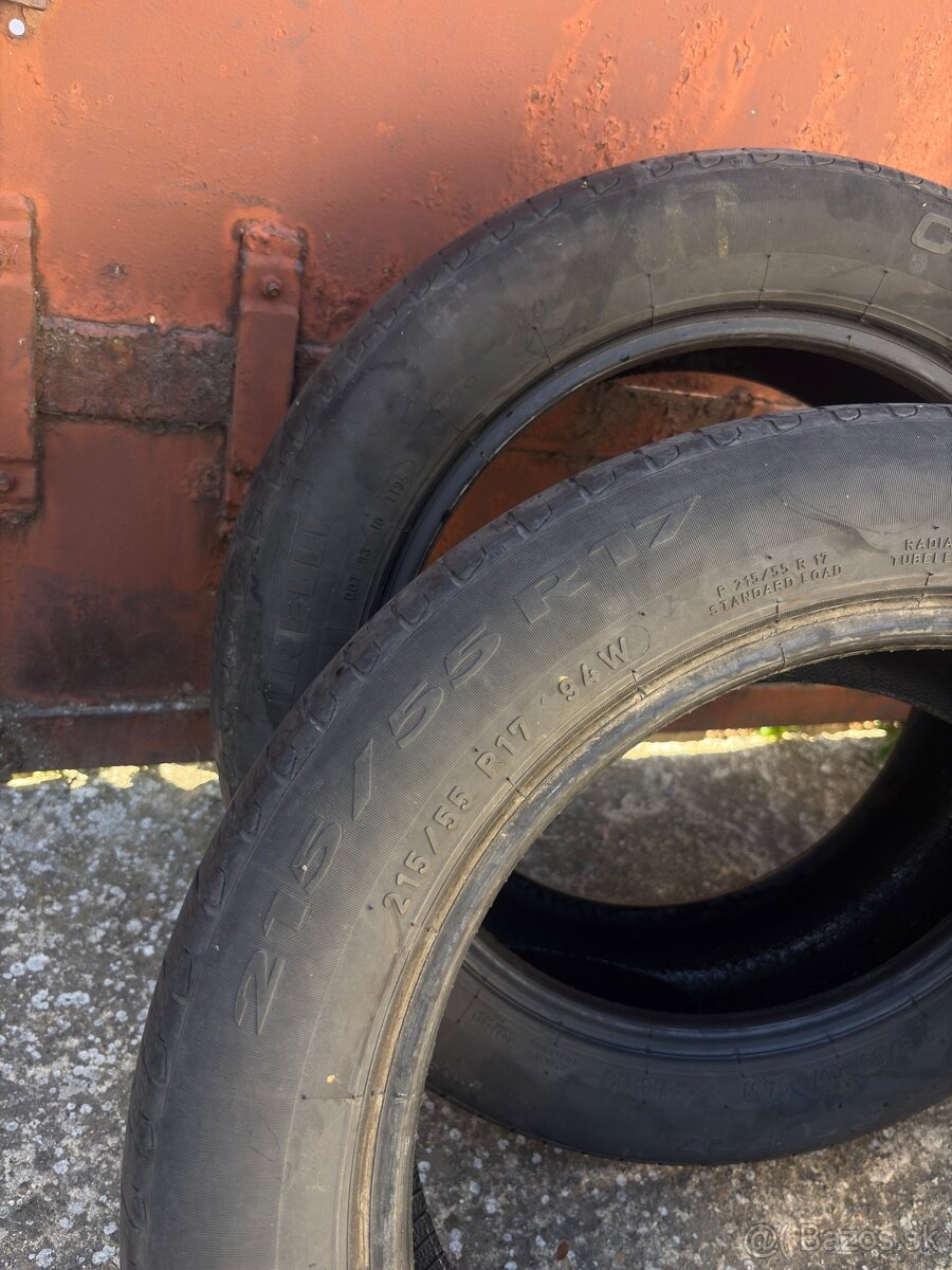 215 55 r17 gumy Pirelli - 2