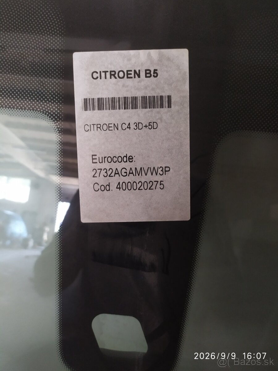 Predné okno Citroen C4 - 2