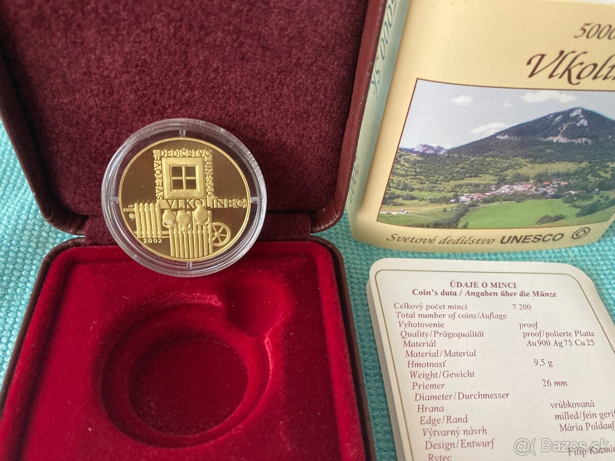 Slovenská pamätná zlatá minca - 2