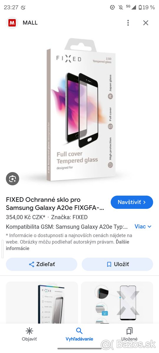 Ochranné sklo na Samsung A20e - 2