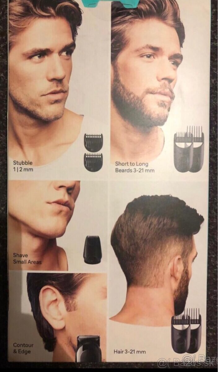 Zastrihavač vlasov a brady. Braun/Philips - 2