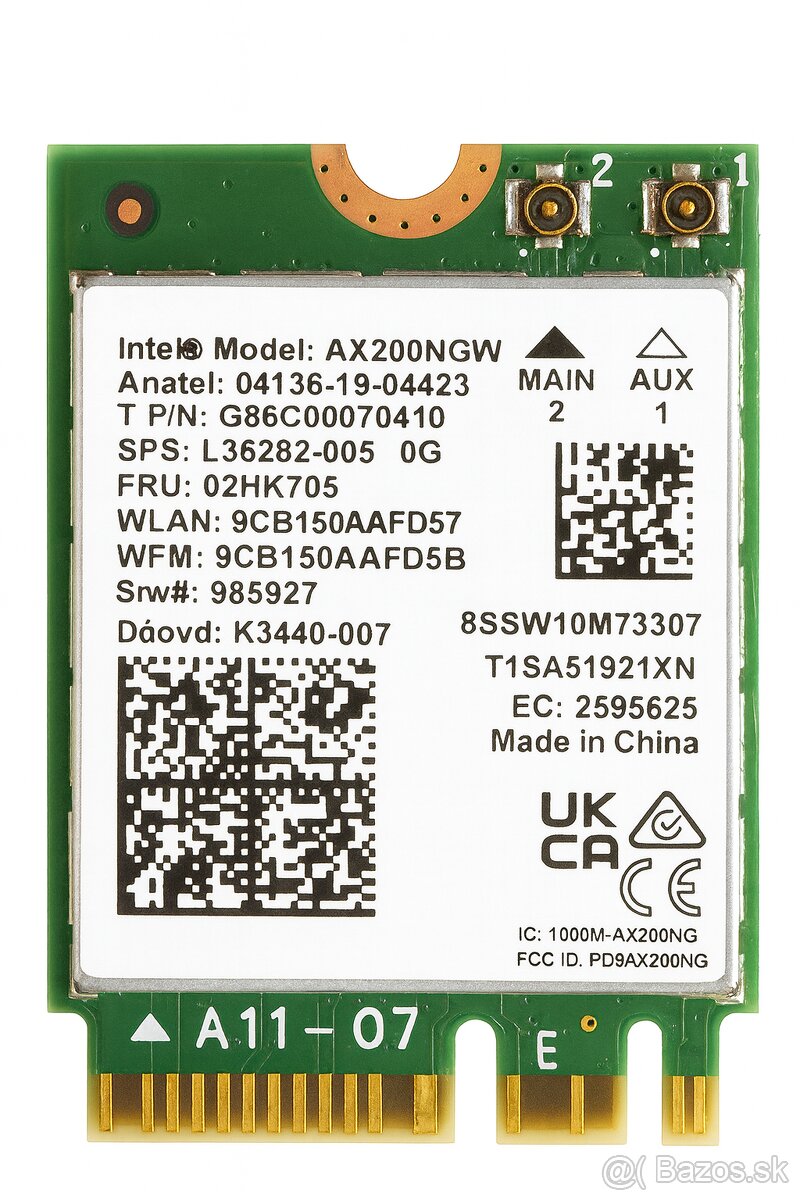 Prdam Intel wifi 6 AX200NGW - 2