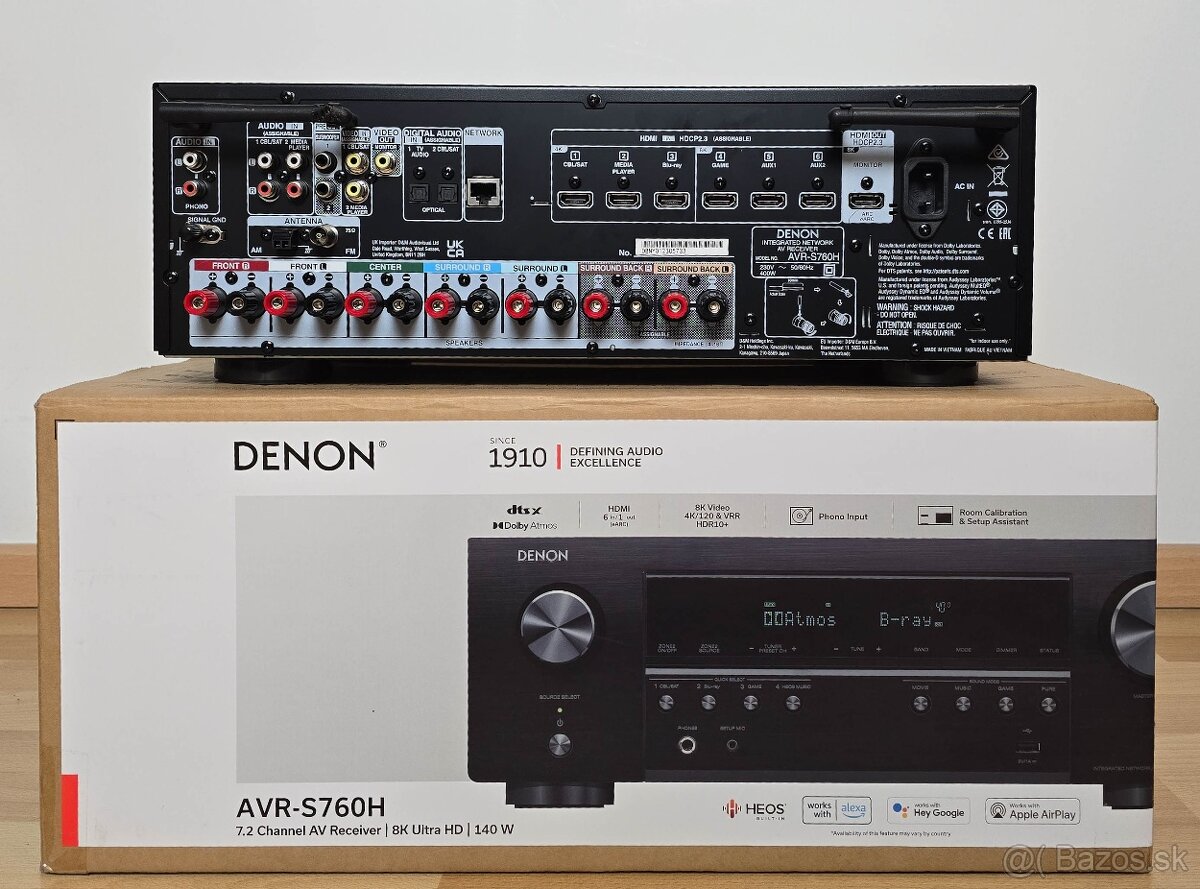 Denon AVR-S760H /AirPlay2/Bluetooth/Spotify/Wi-Fi/8K - 2
