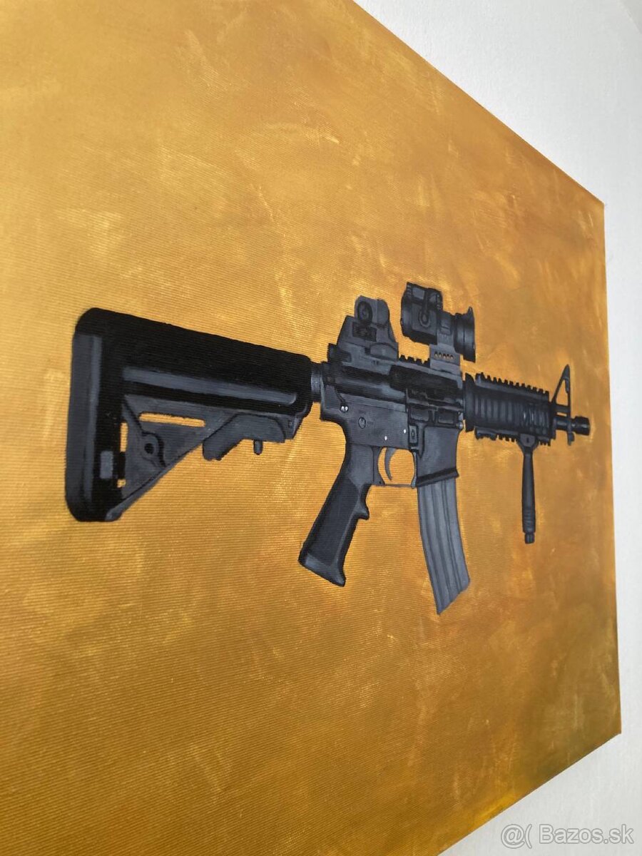 Obraz olejomalba AR15 - 2