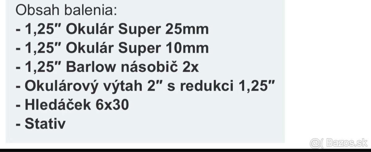 Hvezdársky ďalekohľad Sky-Watcher N 150/750 EQ3-2 - 2