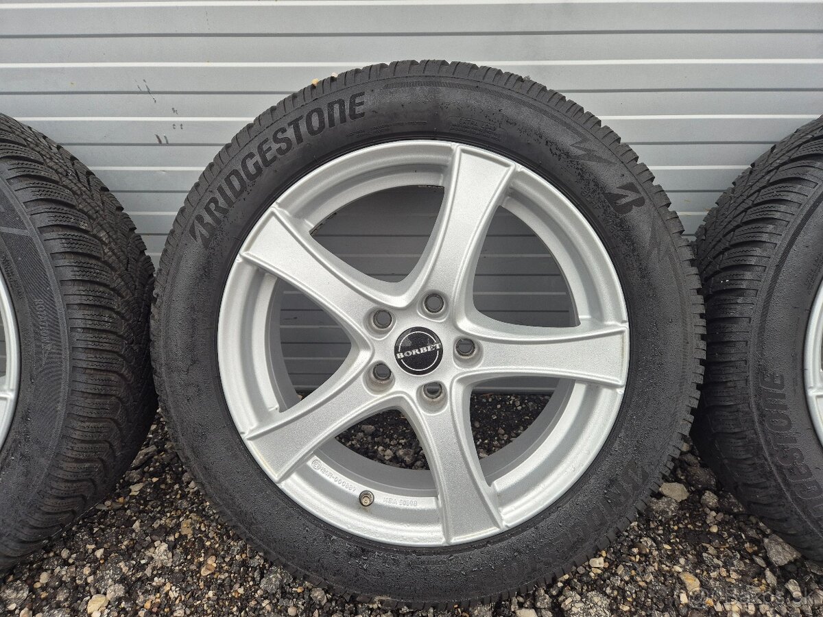 Zimná sada 5x112 R17 ET43 Borbet Škoda Seat Volkswagen - 2