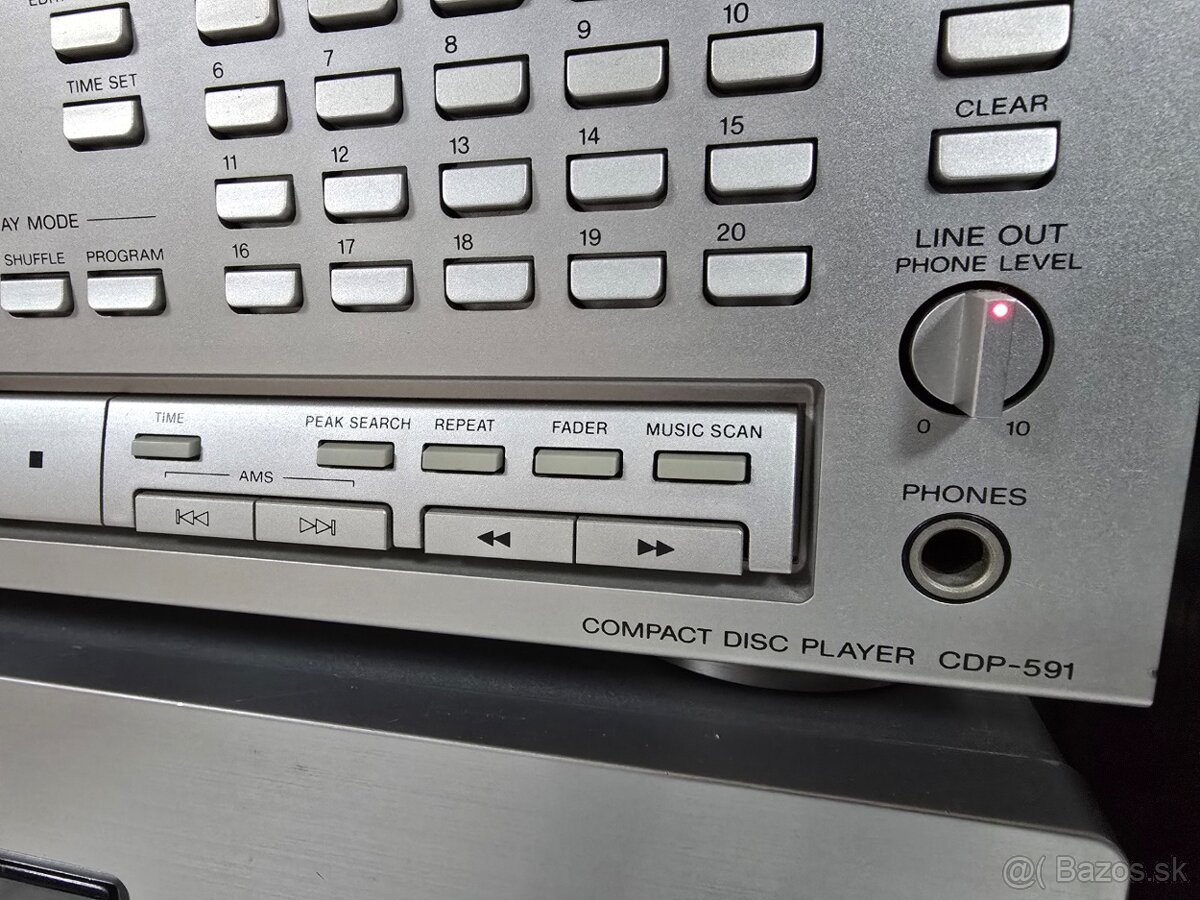 SONY CDP-591 cd prehrávač strieborný - 2