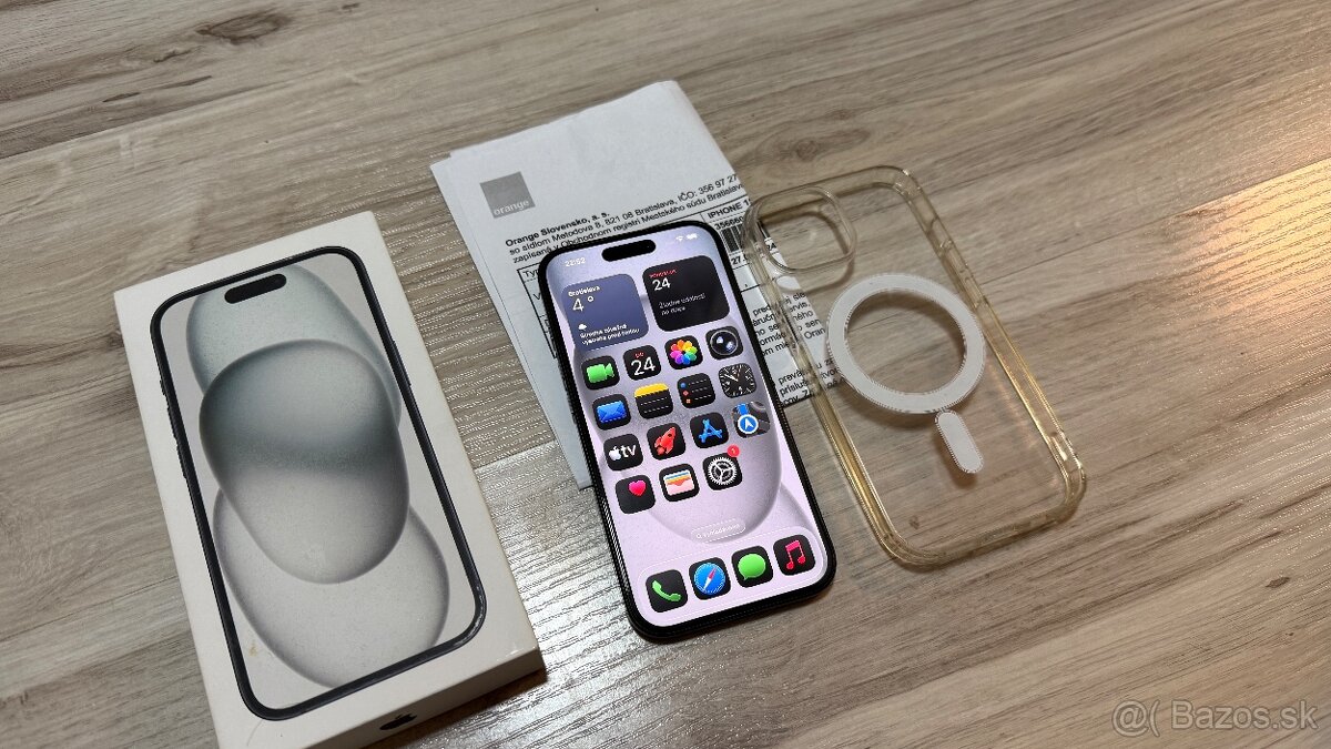 Vymenim iPhone 15 v zaruke stary iba rok a pol 128gb - 2