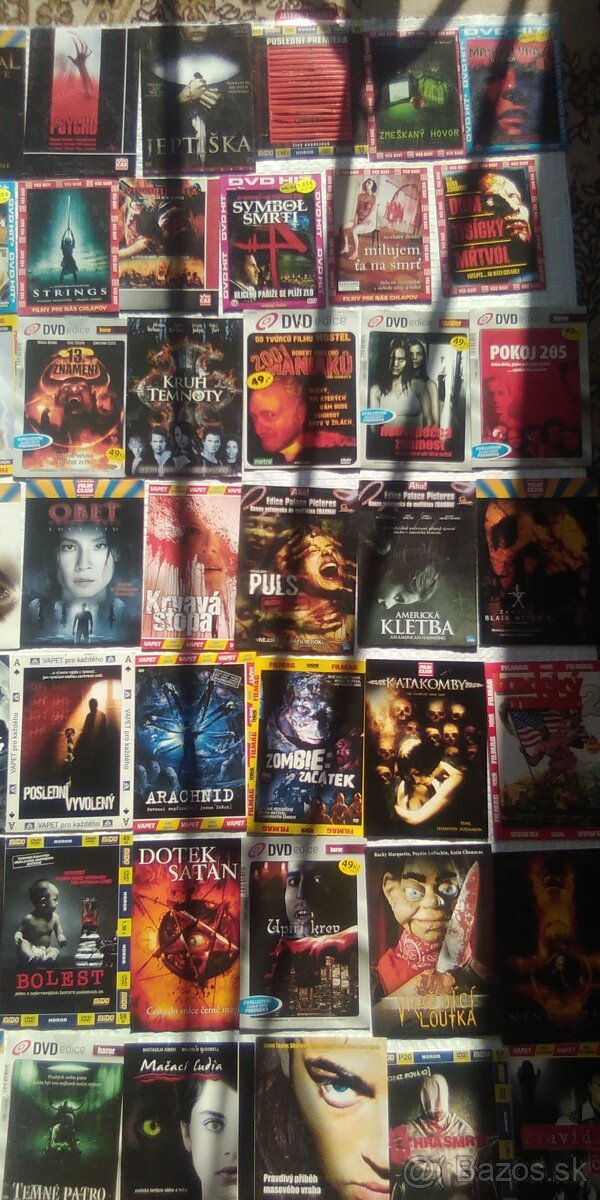 DVD - zbierka HORORov 0,65€/ks - 2