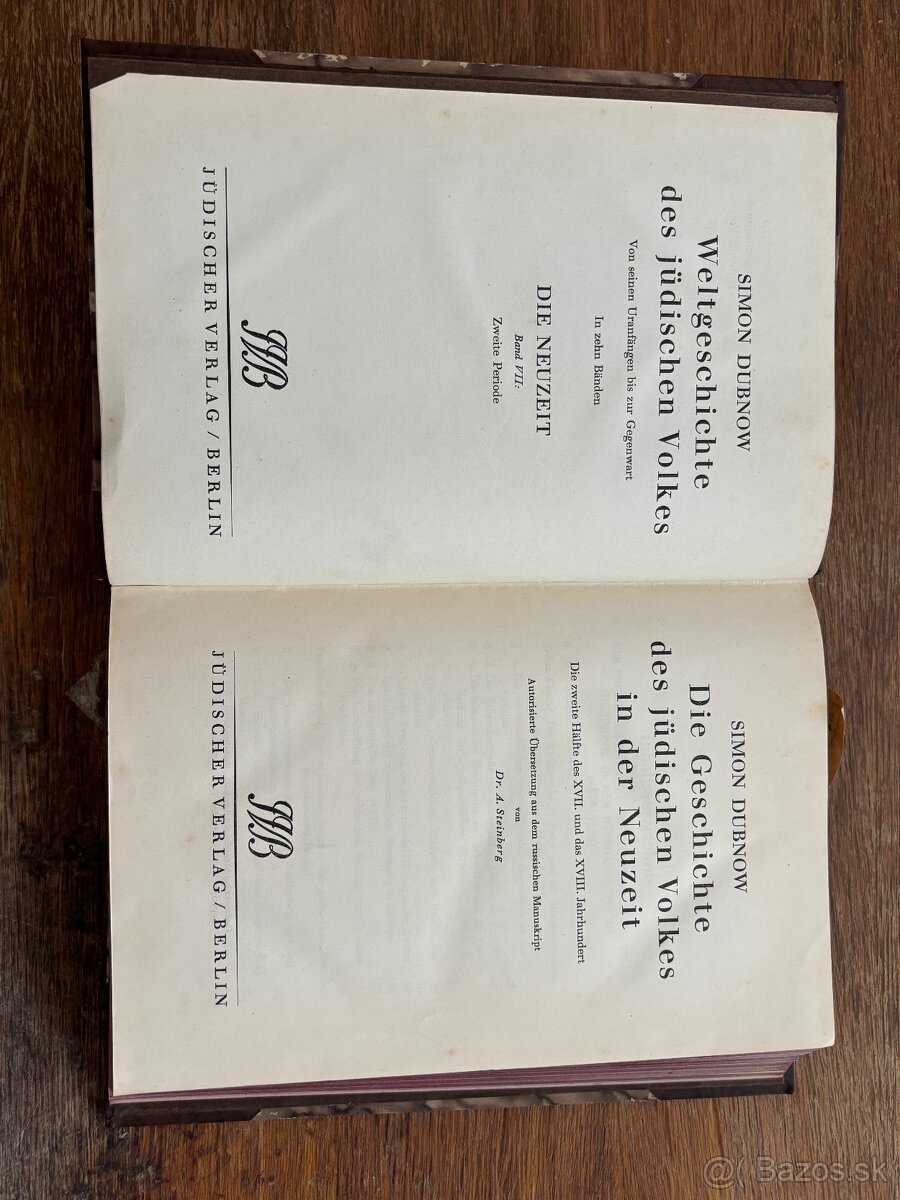 Knihy Simona Dubnowa - 2