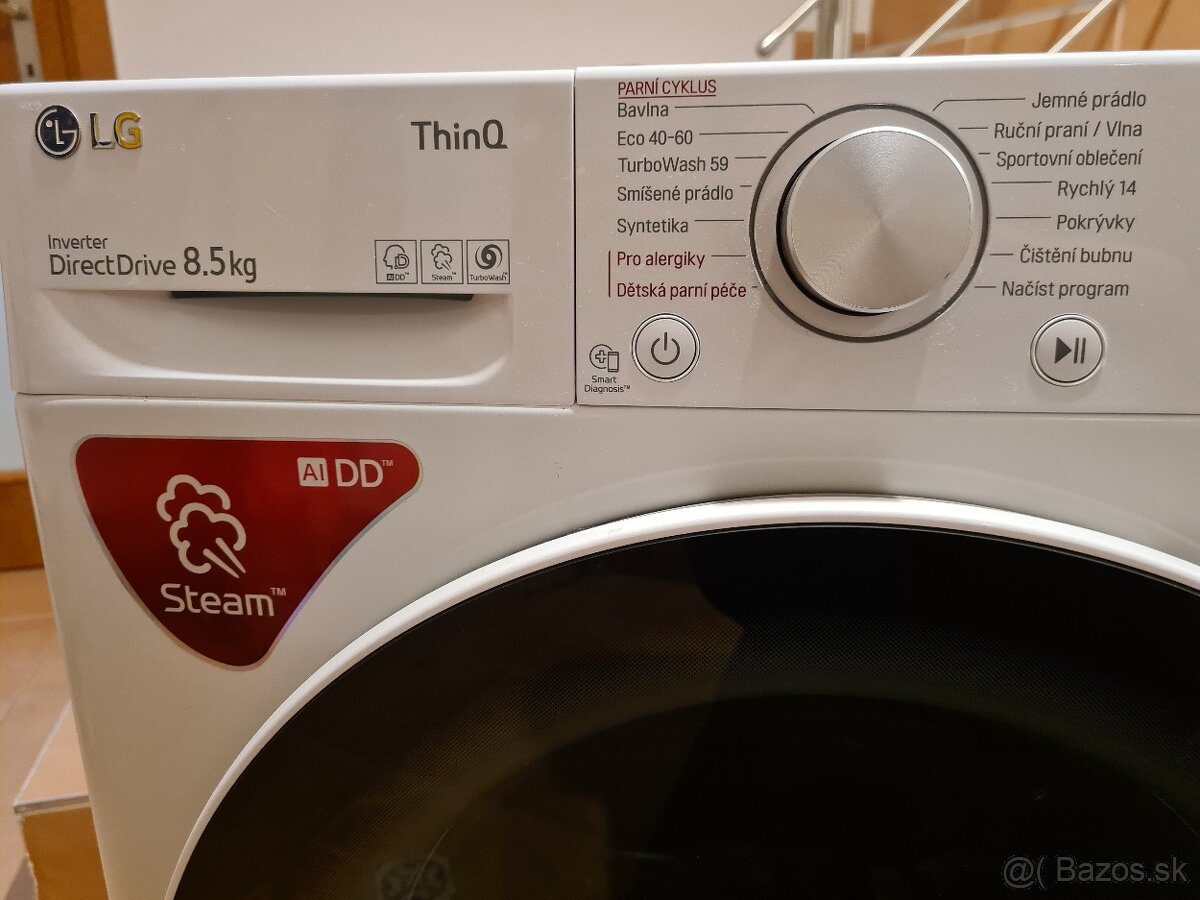 Práčka LG 8,5 kg parná - 2