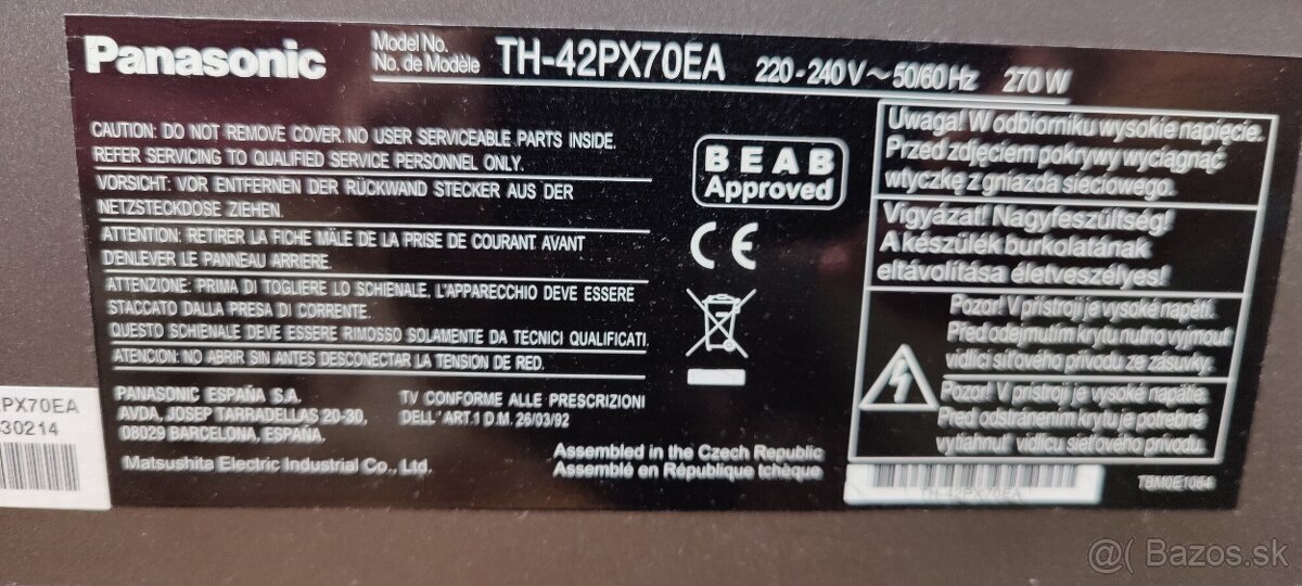 TV Panasonic 42'' (107cm) - 2