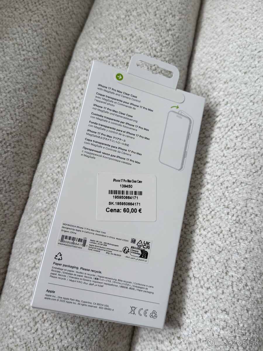 Originál Apple kryt Clear Case - iPhone 17 Pro Max - 2