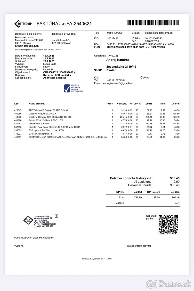 Herný pc Rtx 5060 - 2
