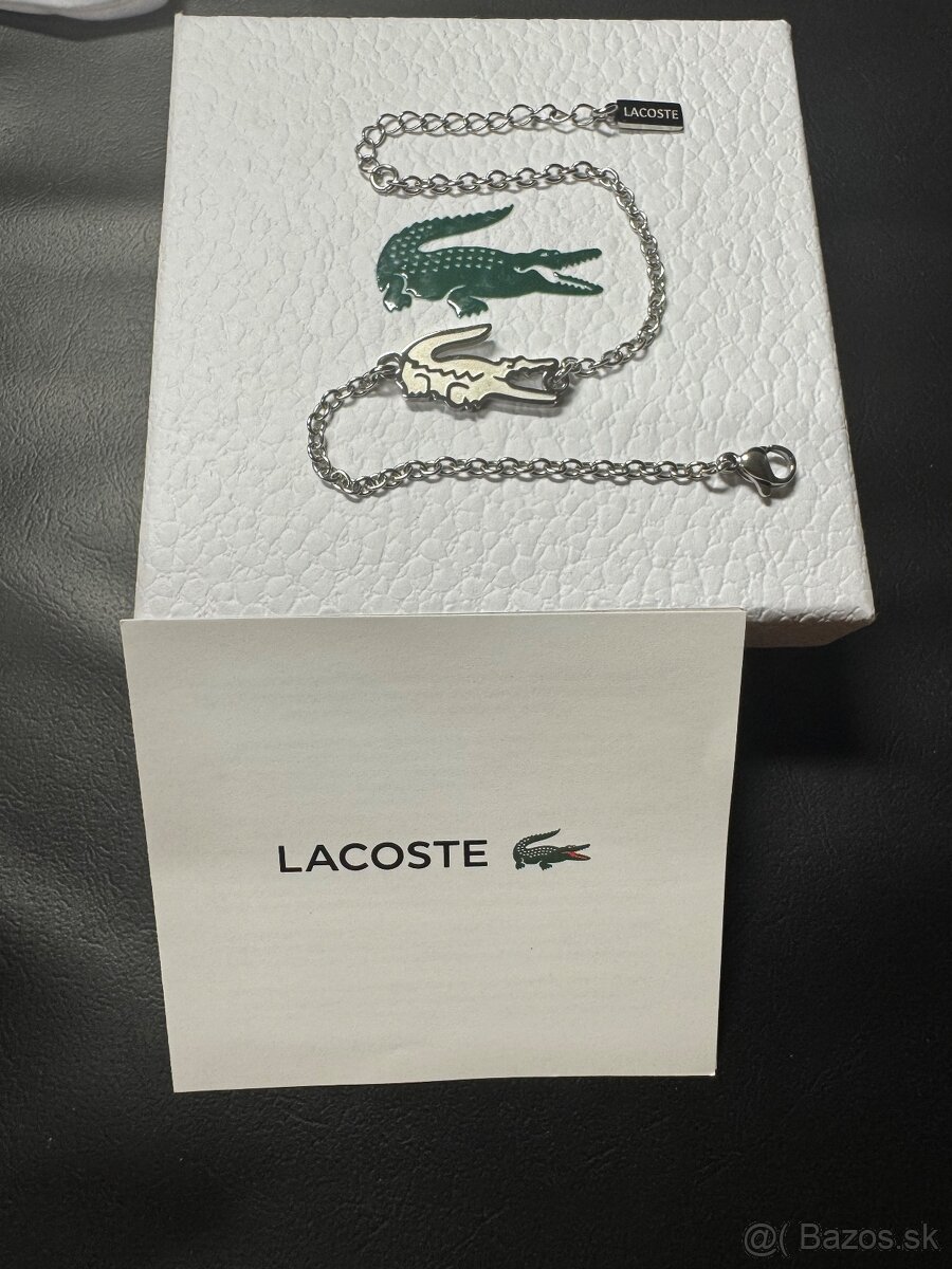 Strieborný náramok Lacoste - 2