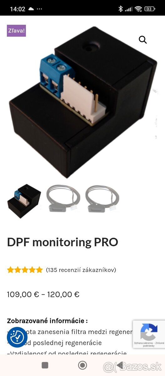 monitorovacie zariadenie DPF - 2