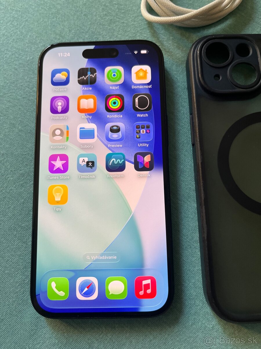 iPhone 15,black,zdravie 89% - 2