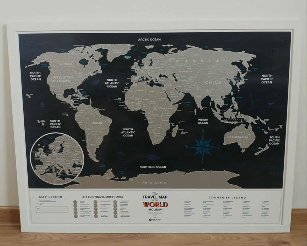 Stieracia mapa World travel Holiday - 2