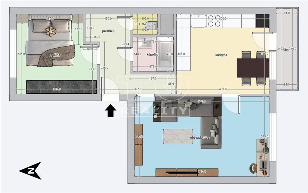 Štýlový 2-izbový byt po kompletnej rekonštrukcii s... - 2