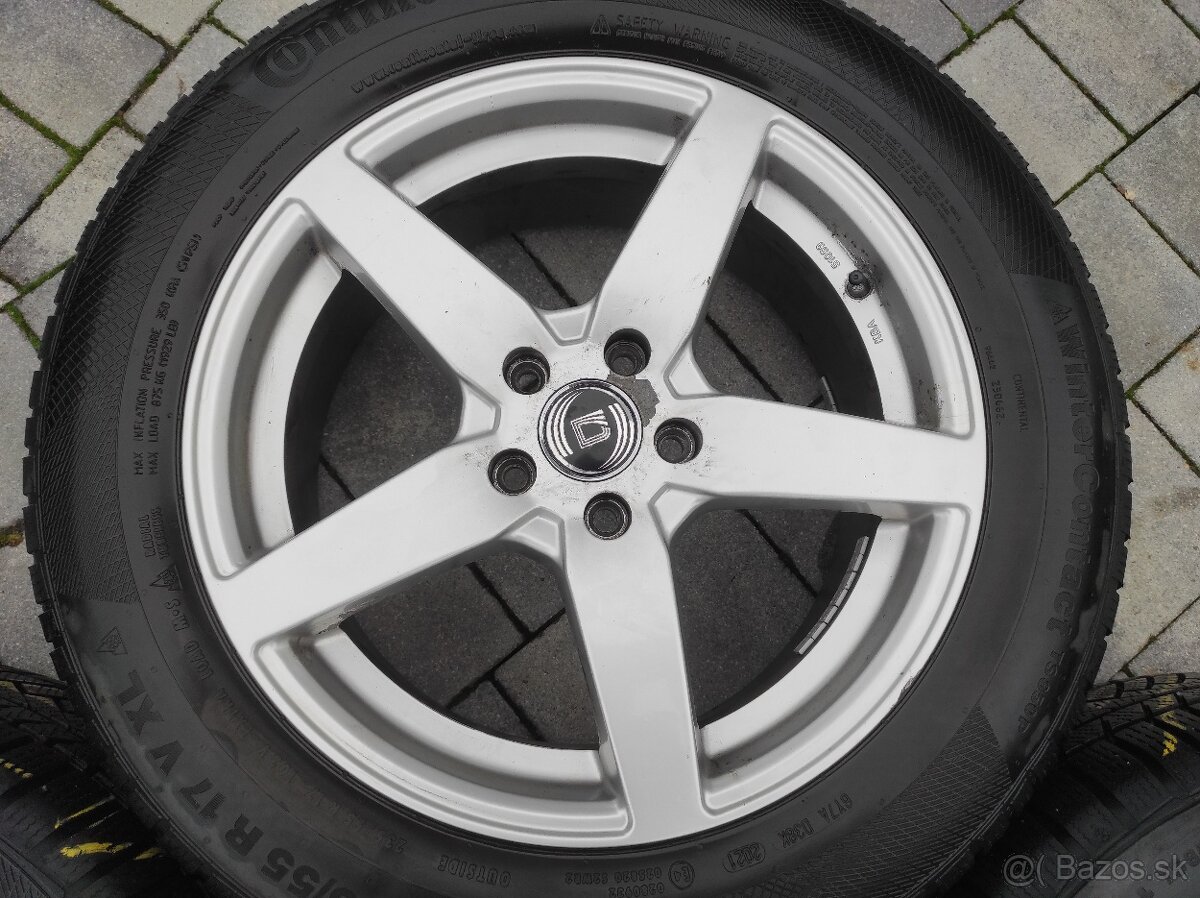 Zimná sada 17" 5x108 Ford 235/55 R17 - 2