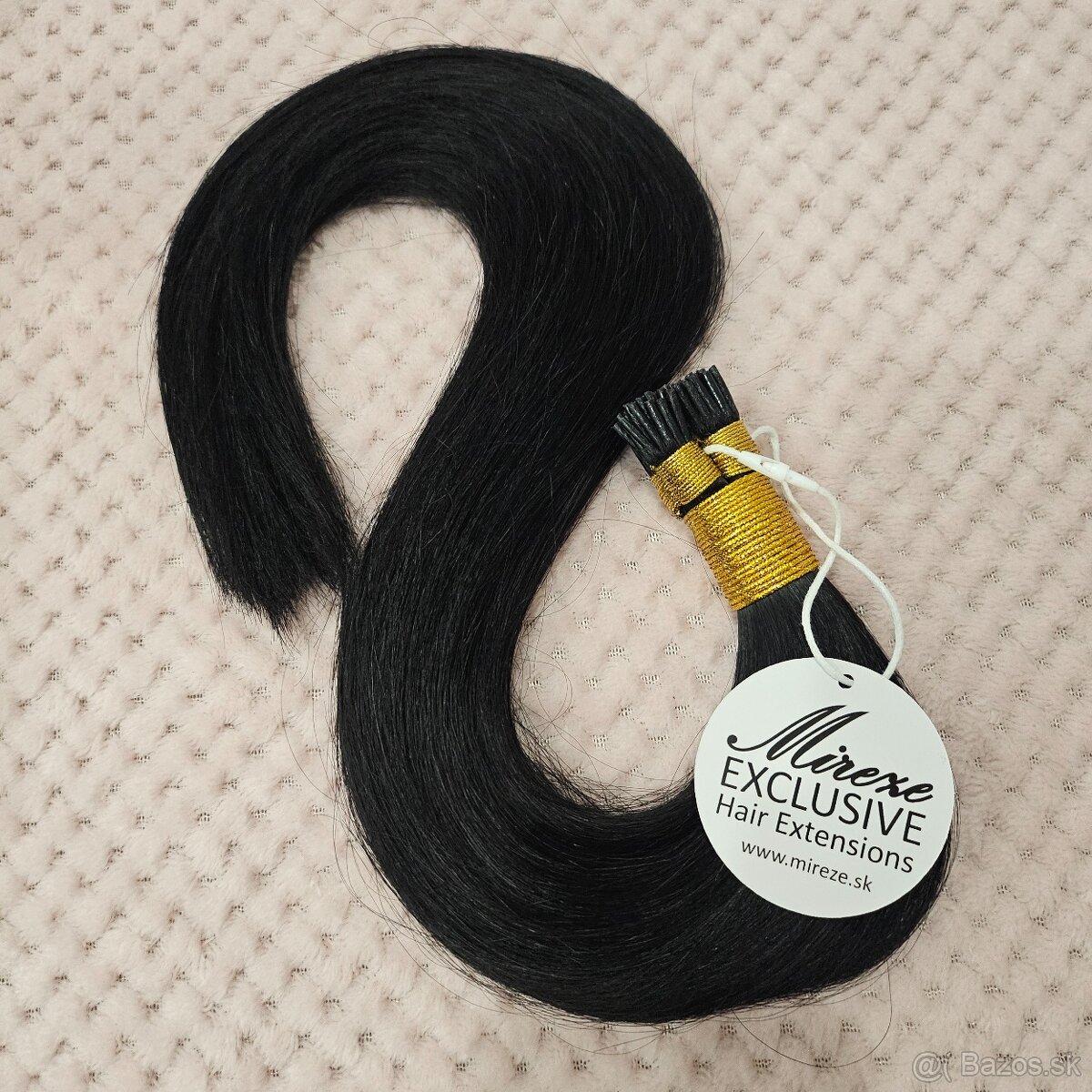 🖤 Mireze - I Tip predĺženie vlasov #1 Čierna - 2