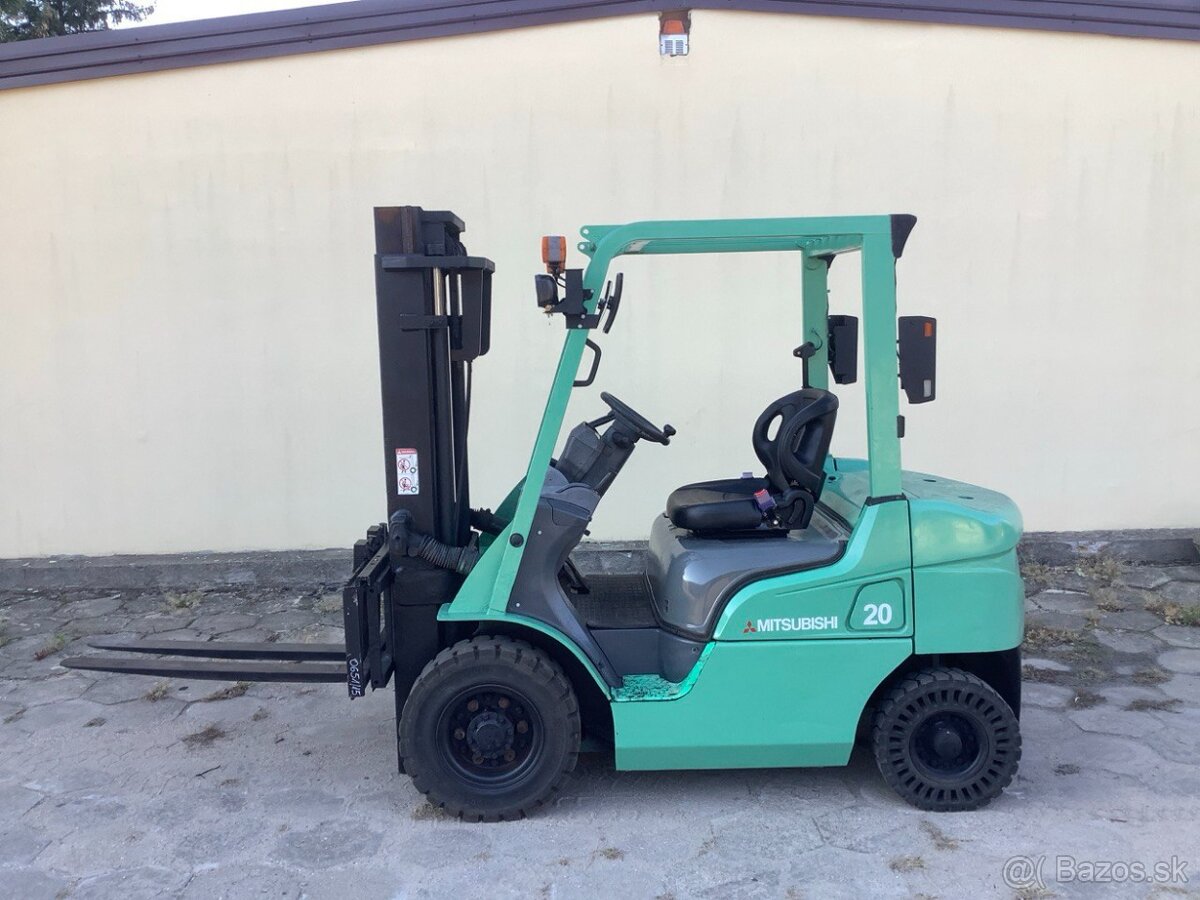 Mitsubishi FD20 – 2t diesel, Duplex 3m, side-shift, 4 500h - 2