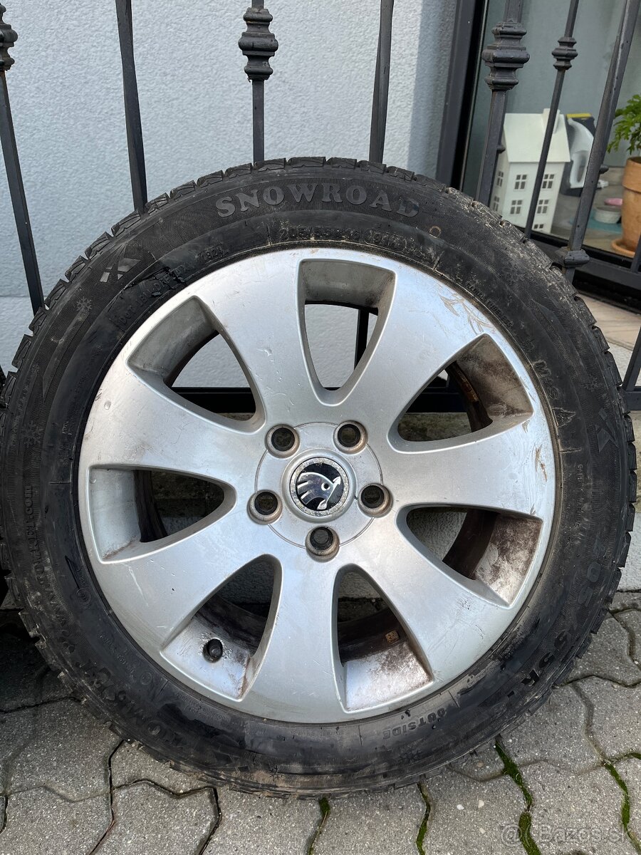 Elektróny originál škoda so zimnými pneu - 2