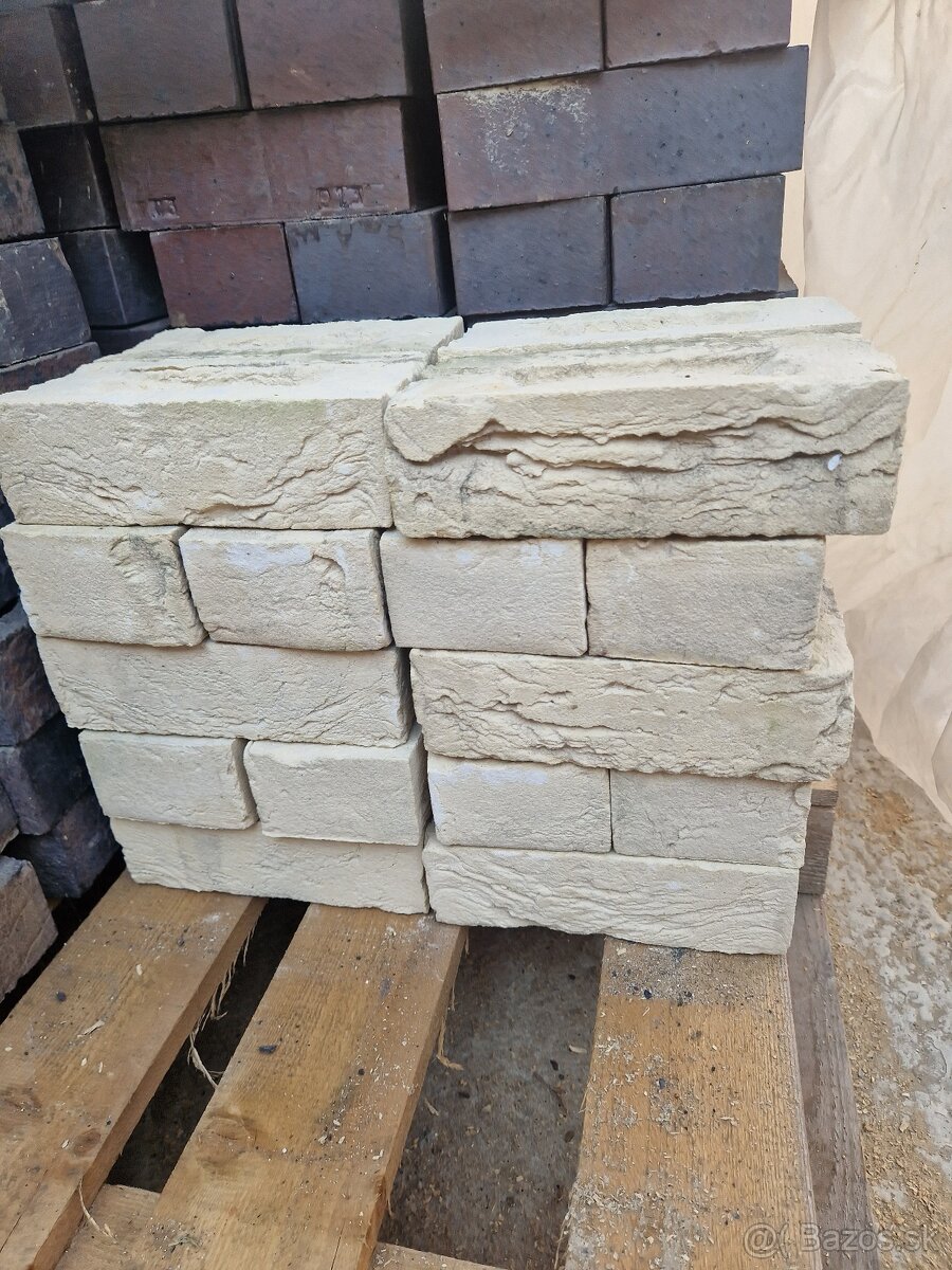 Predam razenu bielu tehlu so sivym nna dekorativne murovanie - 2