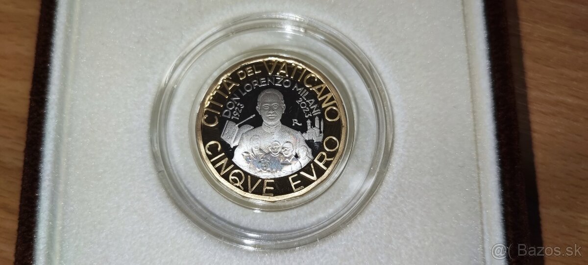 5 euro bimetalová vatikánska minca z roku 2023 - 2