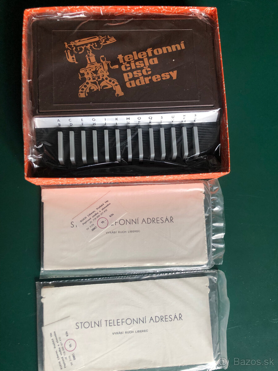 retro telefónny zoznam čísel - 2