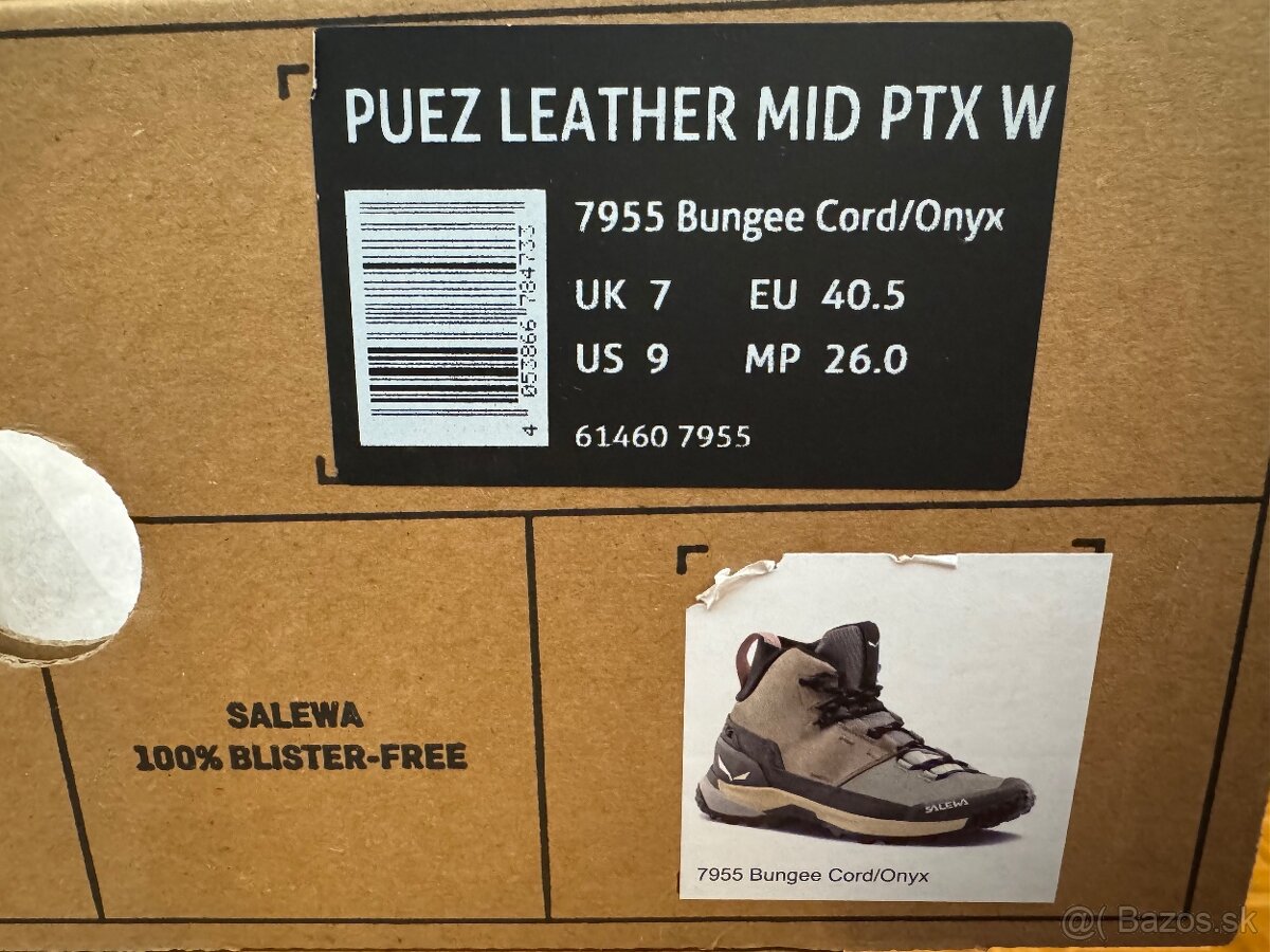 SALEWA Puez Leather Mid PTX W bungee cord/onyx - 2