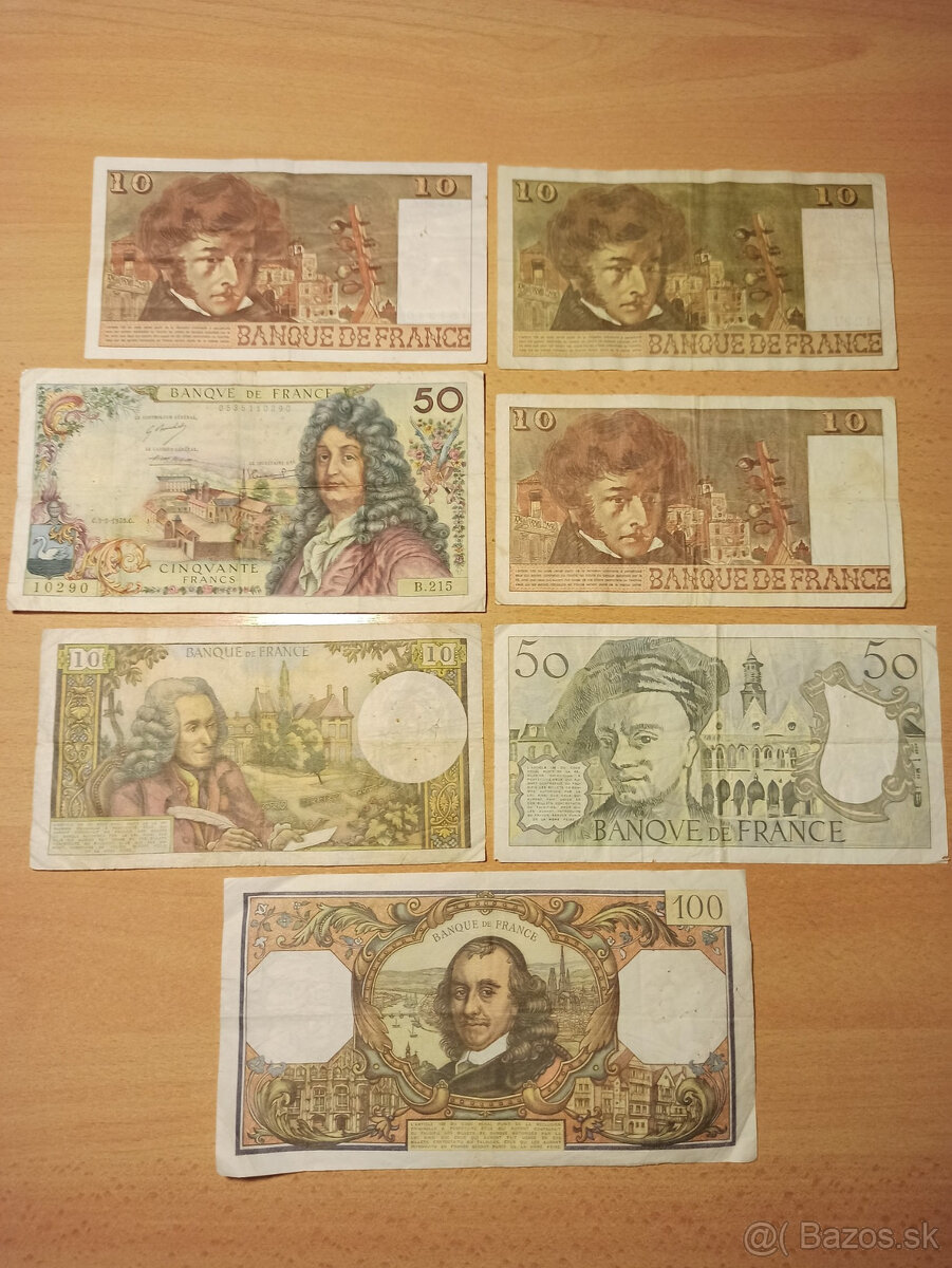 Bankovky Francúzsko z rokov 1971-1983 - 2