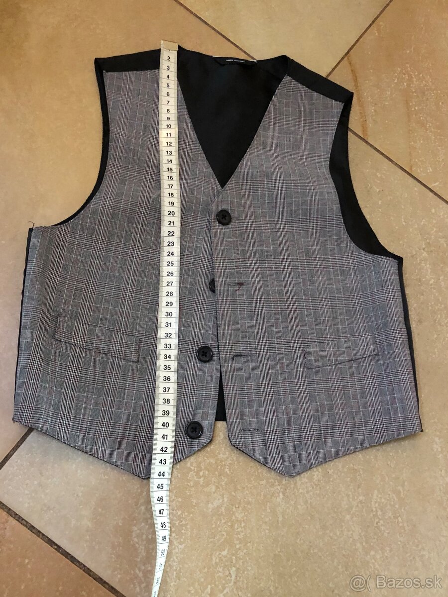 Vestička pre chlapca sivá 122 - 2