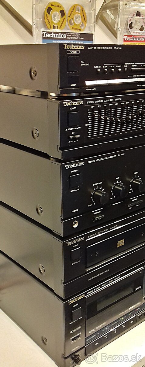Zostava TECHNICS =X= tuner,equalizer,zosilnovac,CD,deck= M01 - 2