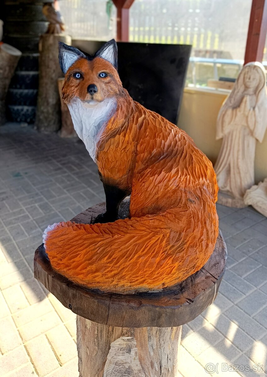 Drevorezba líška - 2