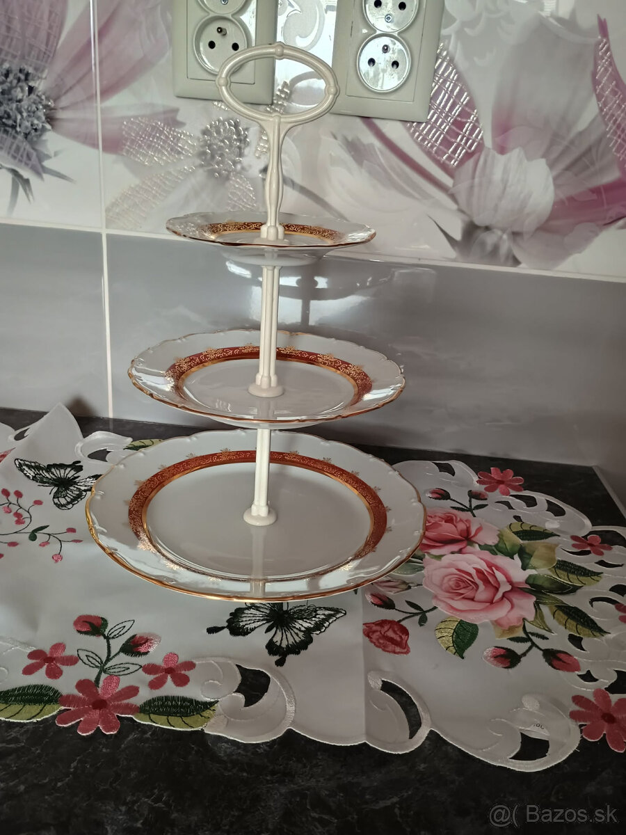 RETRO ETAŽER porcelanový - 2