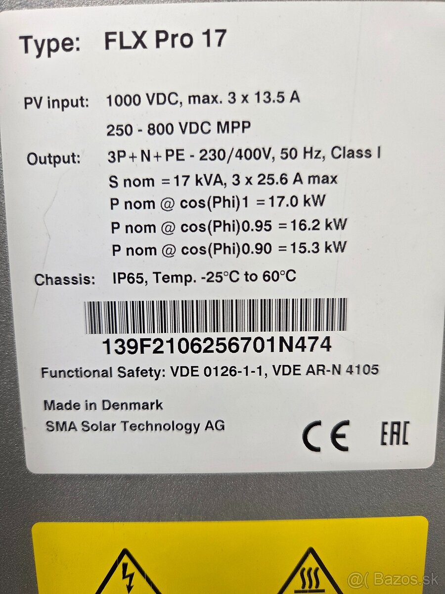 Solárni menič SMA FLX Pro 17 - 2